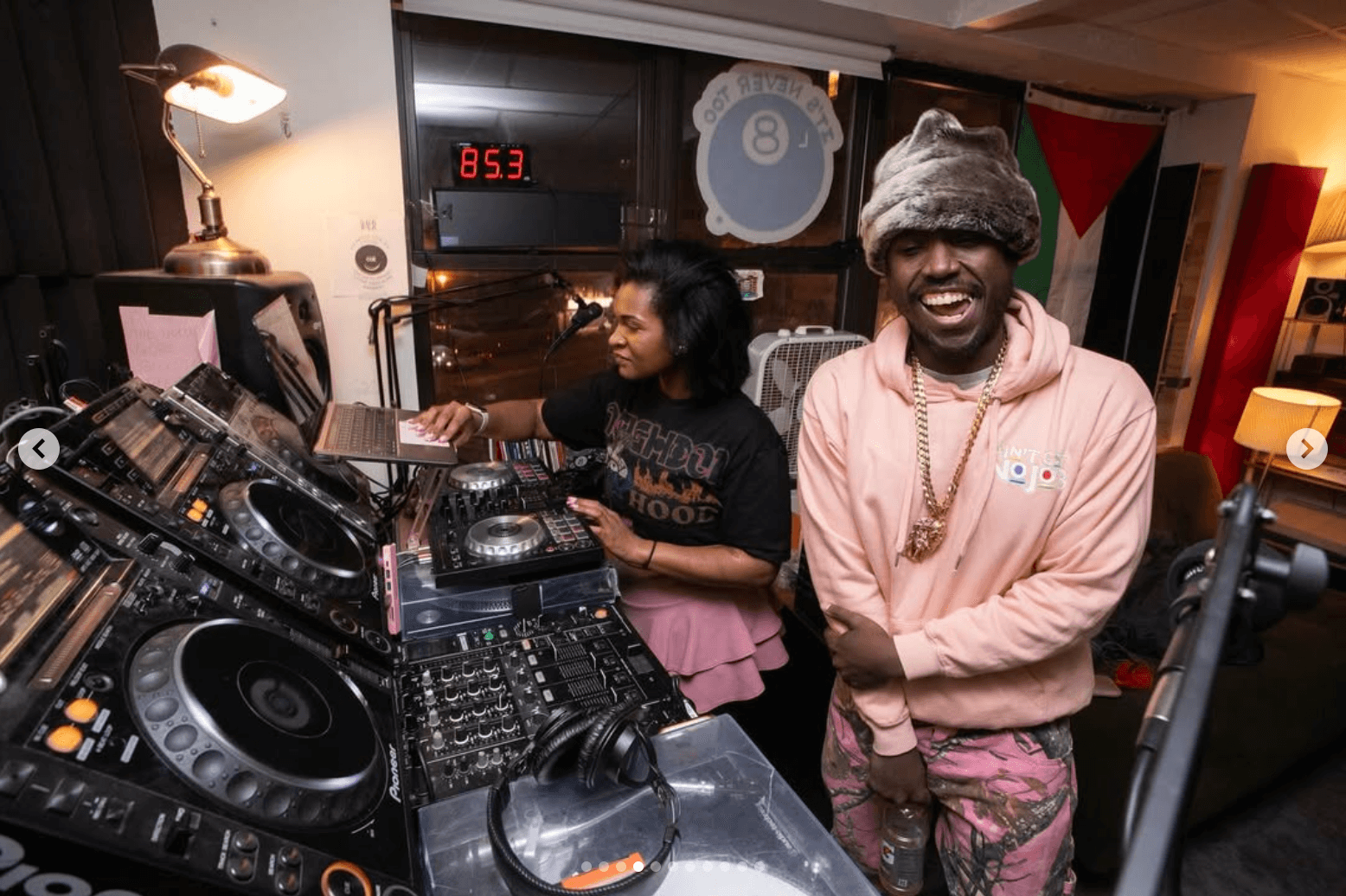 8 Ball Radio DJs in the studio